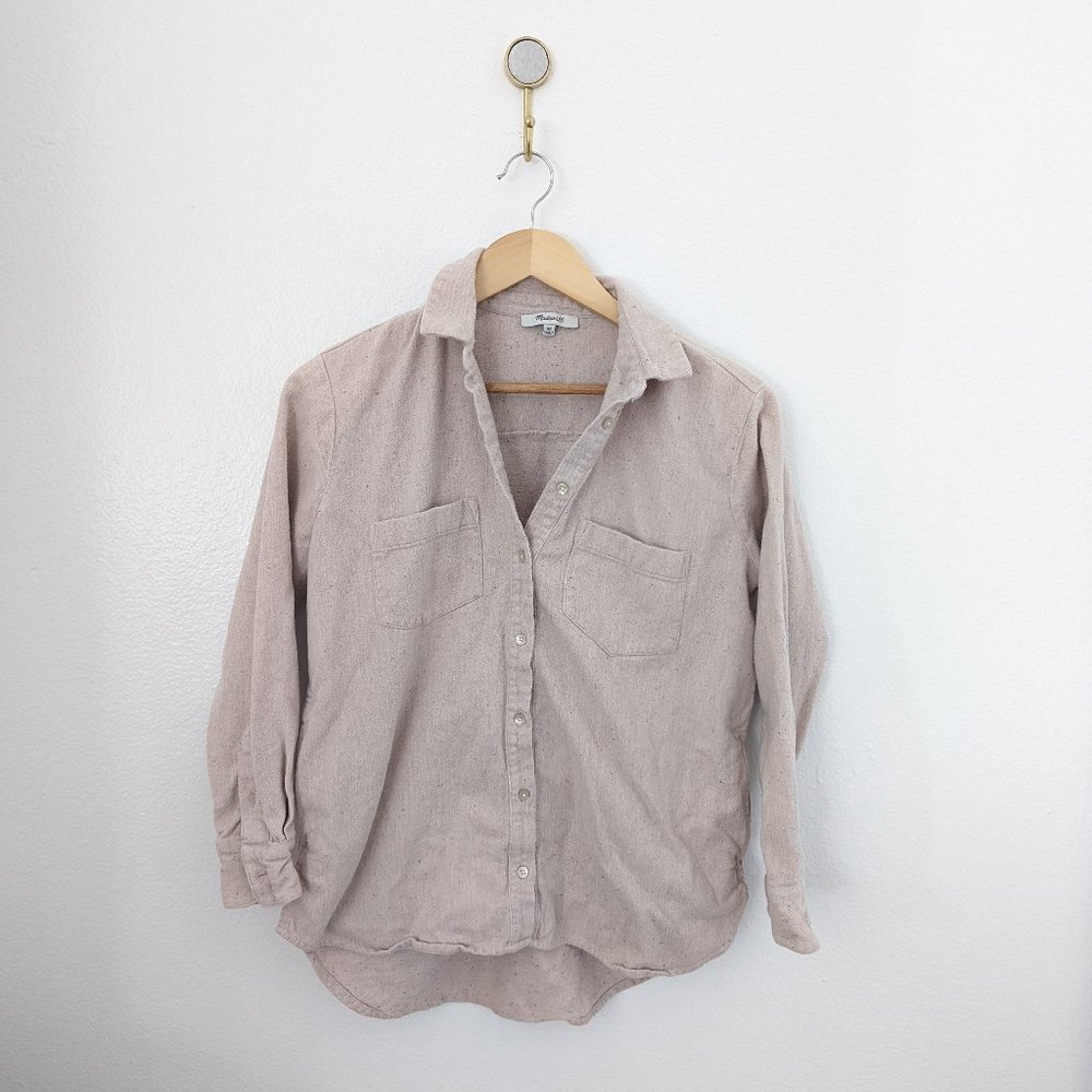 Madewell Oversized Oatmeal Button-Up